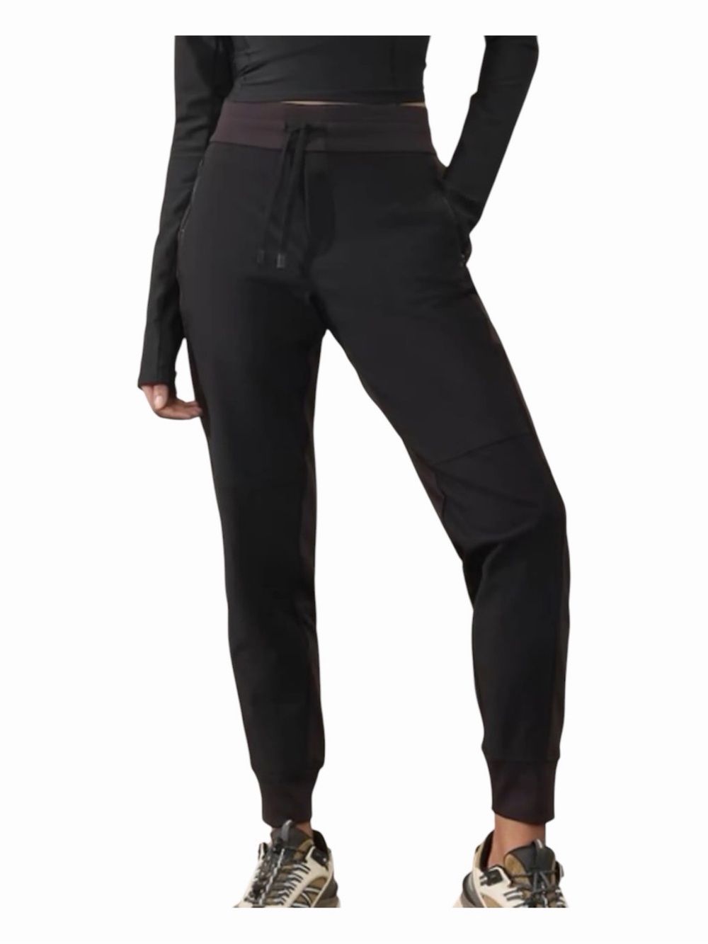 Athleta Headlands Hybrid Trek Jogger Pants Black